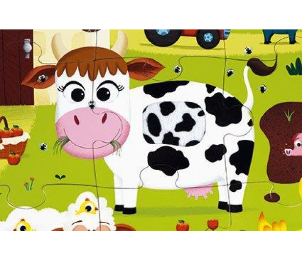 Janod Puzzle sensoryczne 20 elementów Farma - 1008606 - zdjęcie 8